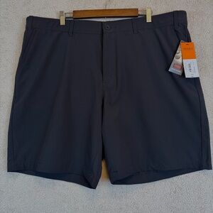 NWT The Foundry Supply Co. Black Flat Front Stretch Shorts Big & Tall Size 46